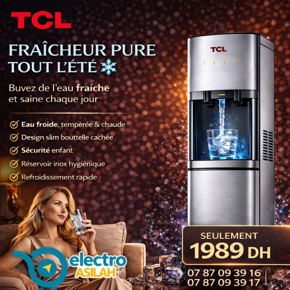 Fontaine à Eau TCL TY-LWYR110T/P Premium à Chargement par le Bas