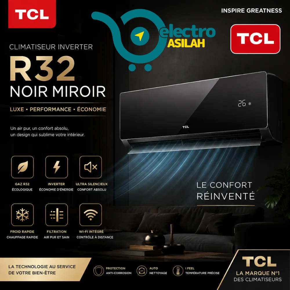 Climatiseur Mono-split BLACK MIRROR SERIES Inverter R32 XA82I