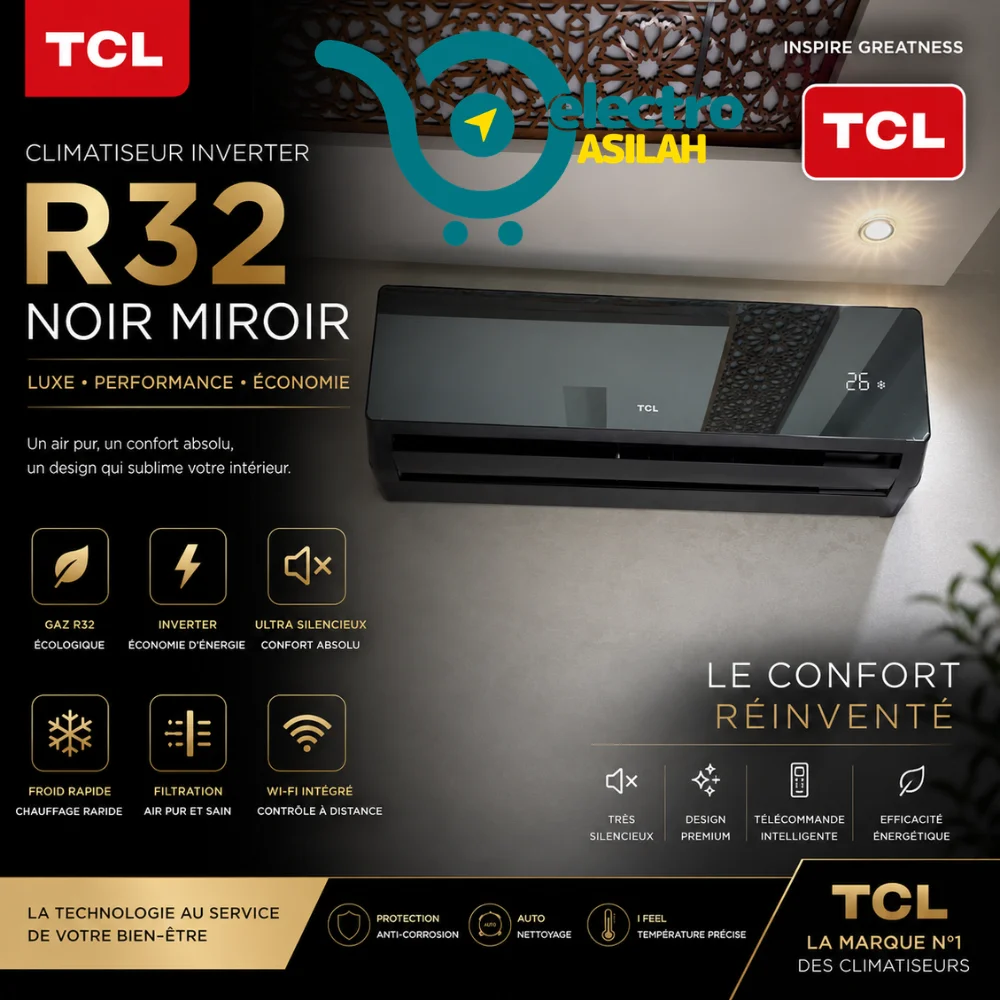 Climatiseur Mono-split BLACK MIRROR SERIES Inverter R32 XA82I – Image 11