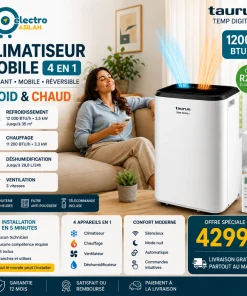 Climatiseur-mobile-TEMP-DIGITAL-MA9956327000-TAURUS 12 000 BTU